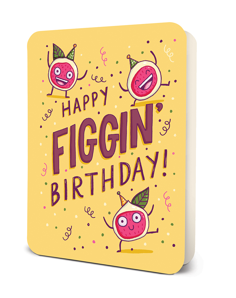 Picture of Happy Figgin’ Birthday Deluxe Greeting Card