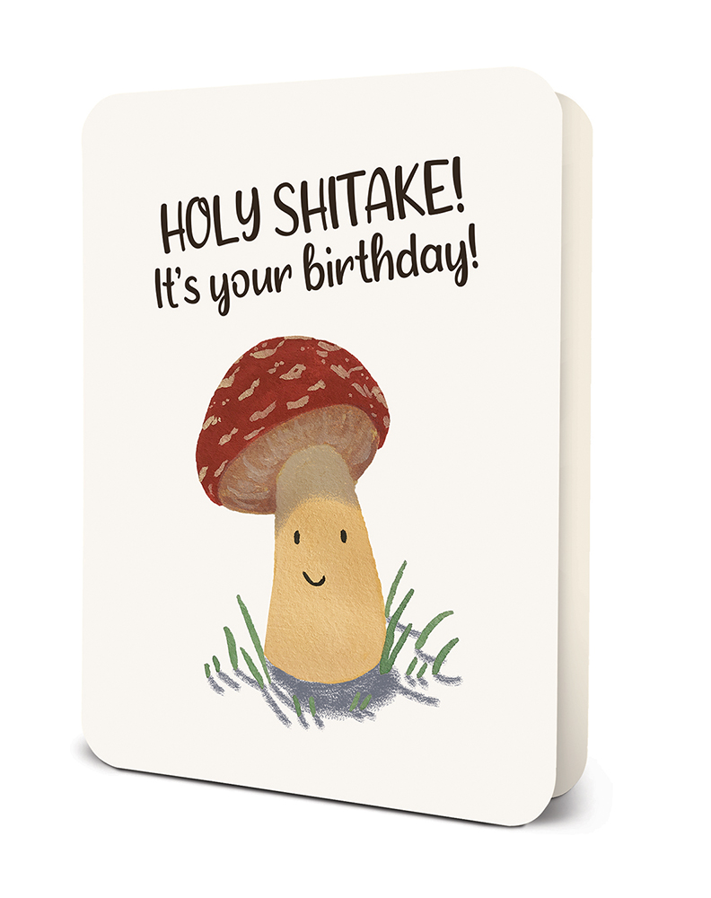 Picture of Holy Shitake! Deluxe Greeting Card