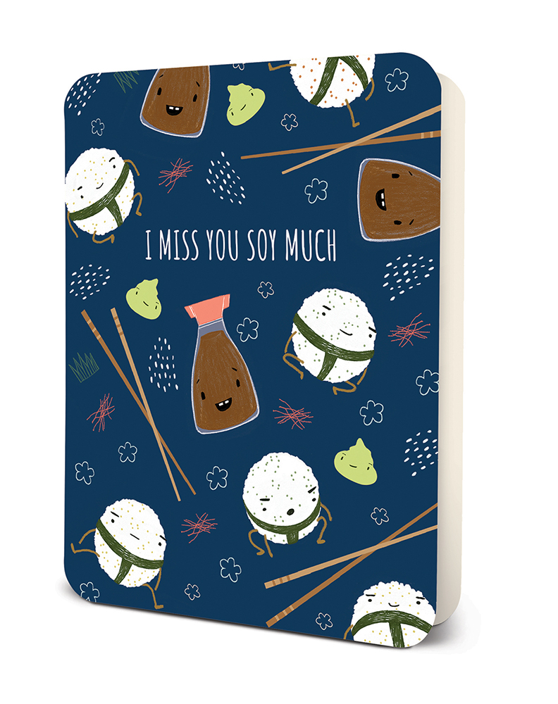 Picture of I Miss You Soy Much Deluxe Greeting Card