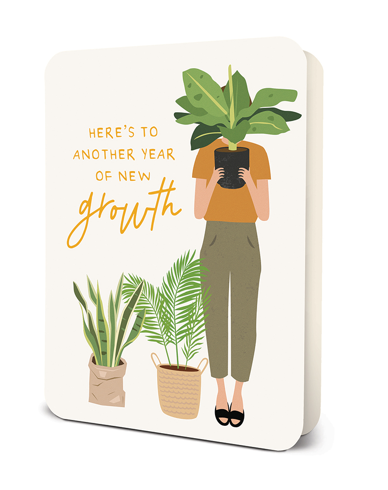 Picture of Another Year of New Growth Deluxe Greeting Card