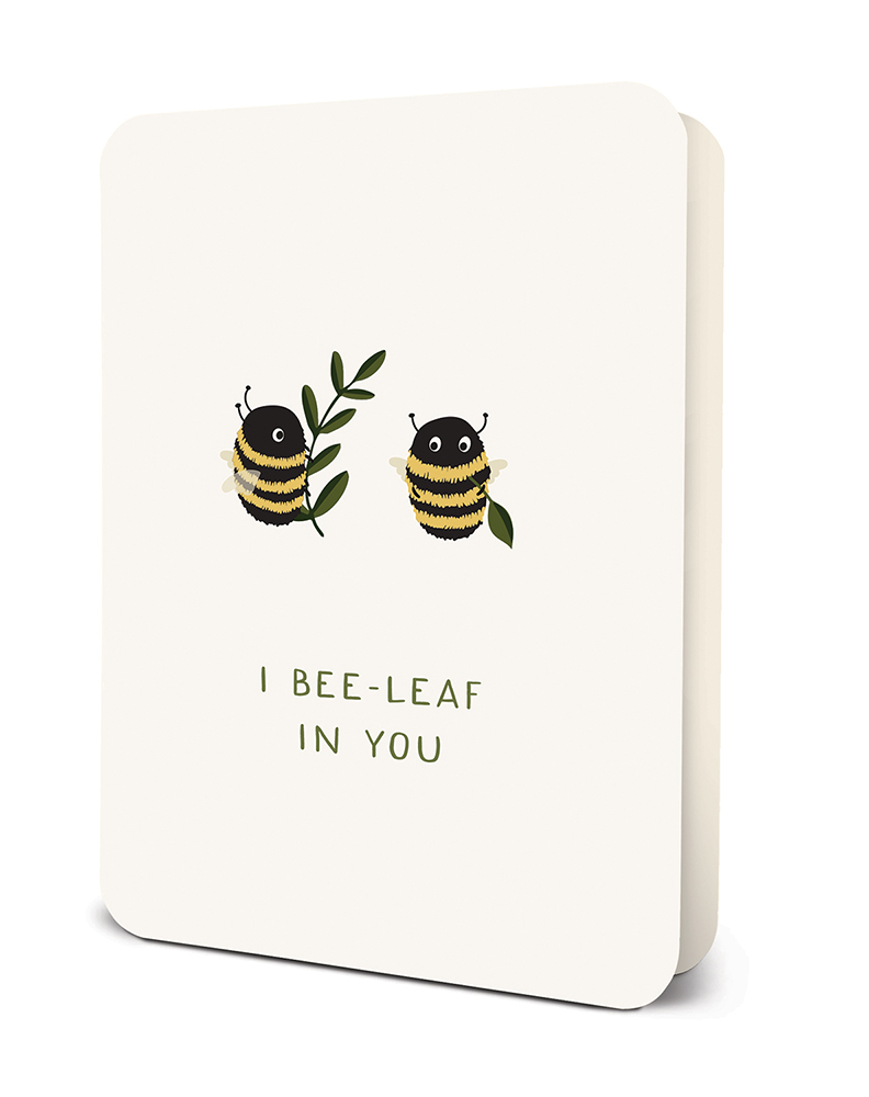 Picture of I Bee-Leaf In You Deluxe Greeting Card