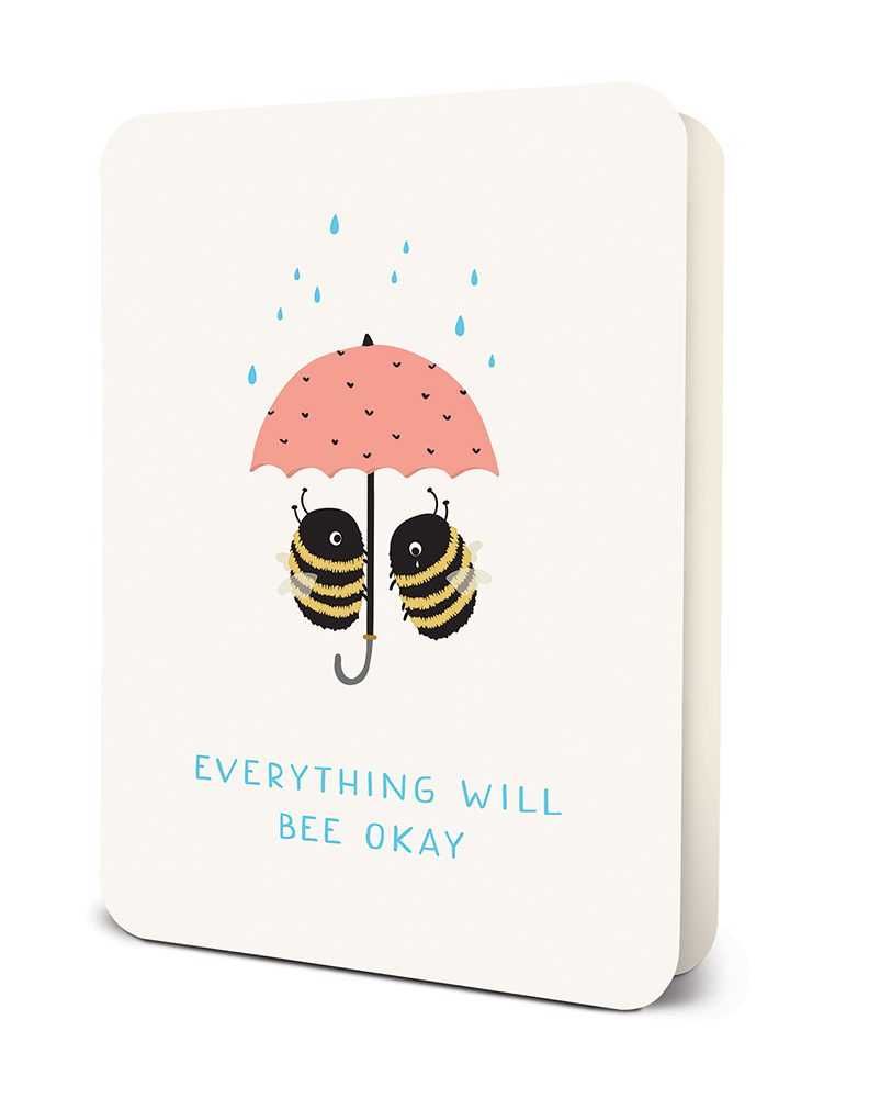 Picture of Everything Will Bee Okay Deluxe Greeting Card