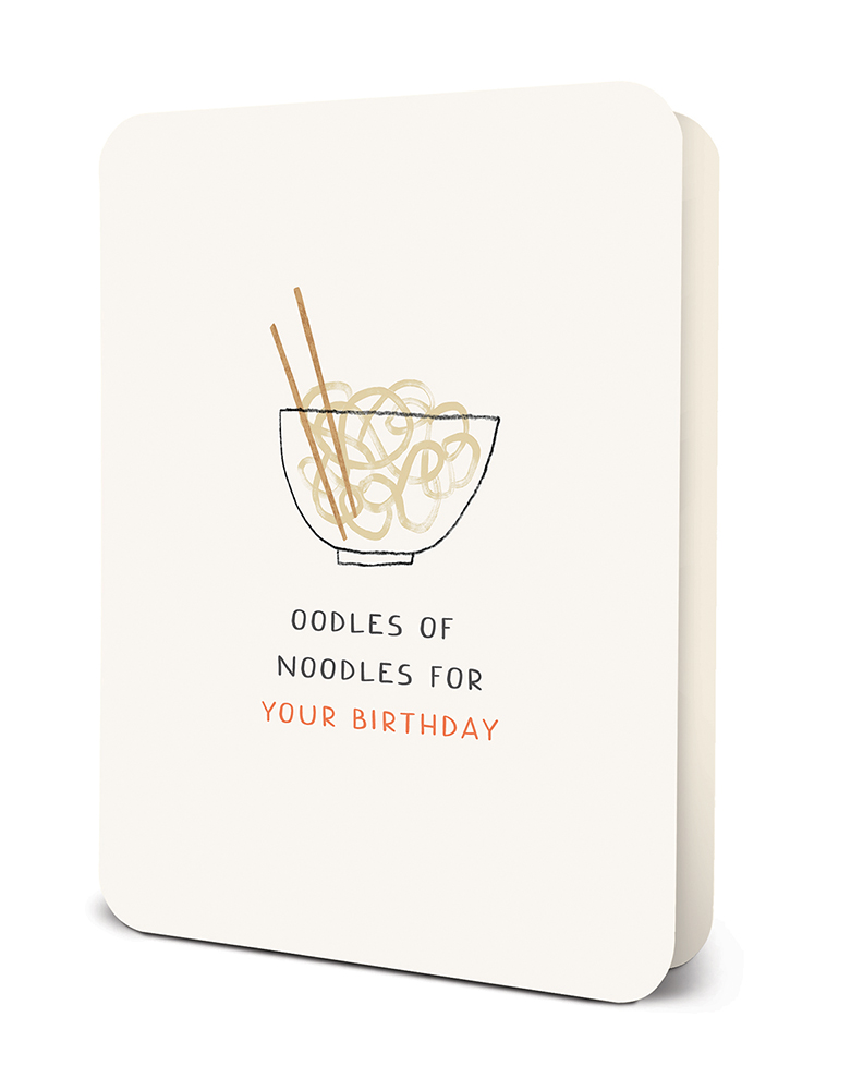 Picture of Oodles of Noodles Deluxe Greeting Card