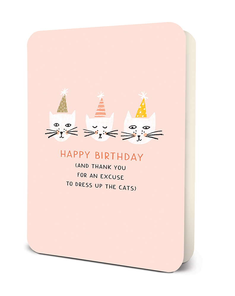 Picture of Dress Up the Cats Deluxe Greeting Card