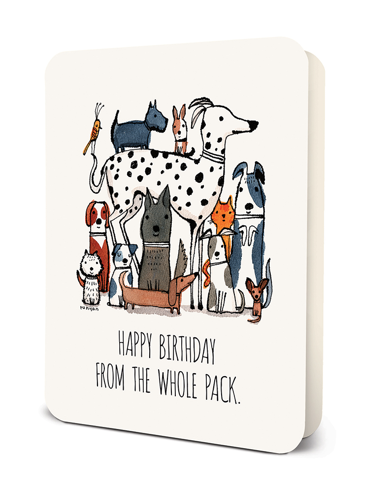 Picture of HB from the Whole Pack Deluxe Greeting Card