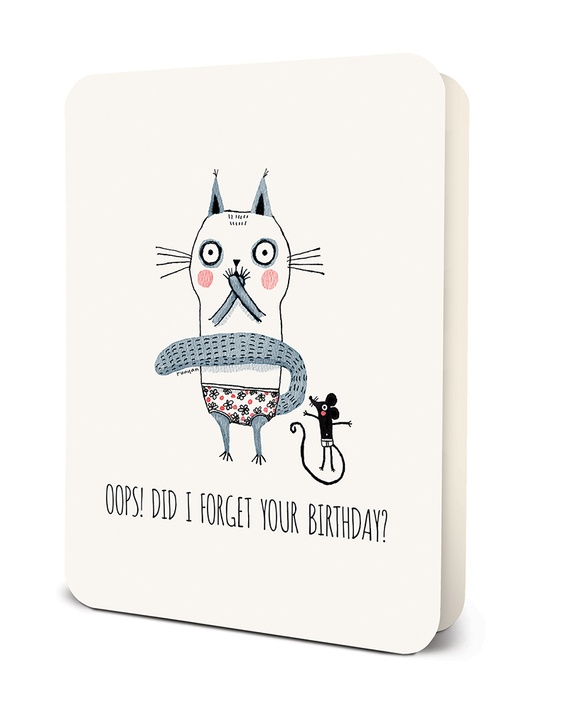 Picture of Did I Forget Your Birthday? Deluxe Greeting Card