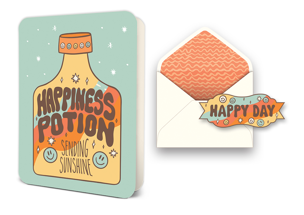 Picture of Happiness Potion Deluxe Greeting Card