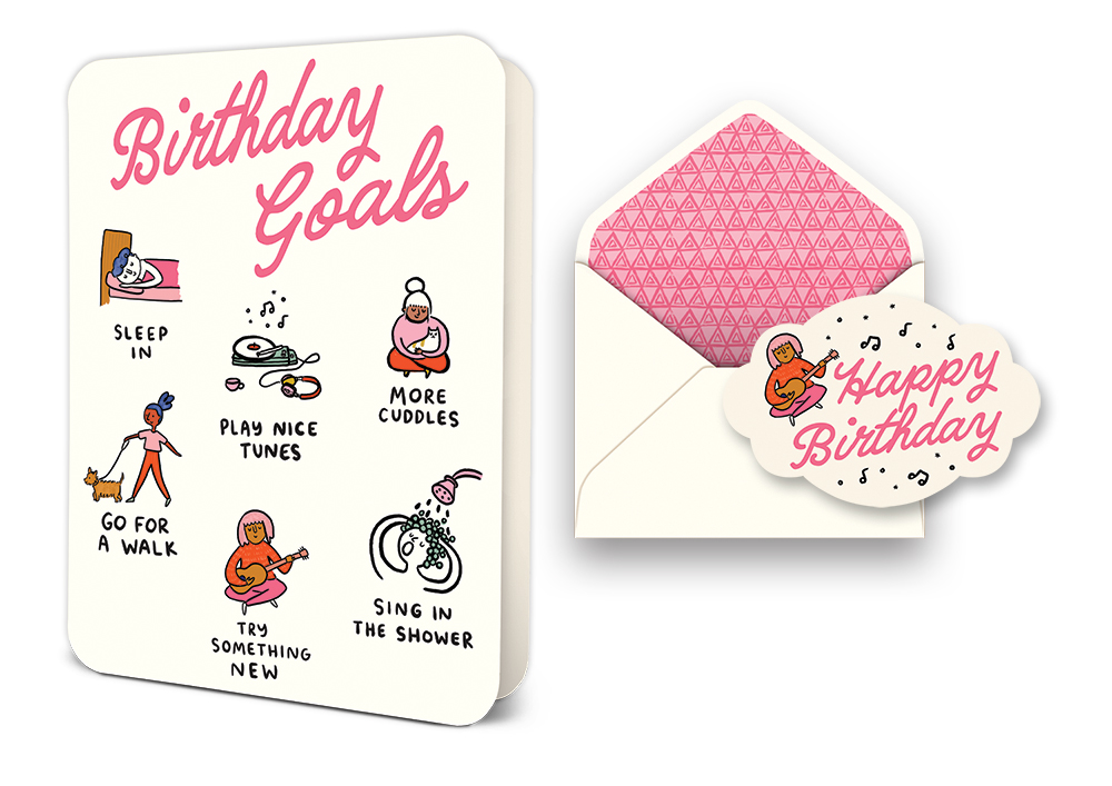 Picture of Birthday Goals Deluxe Greeting Card