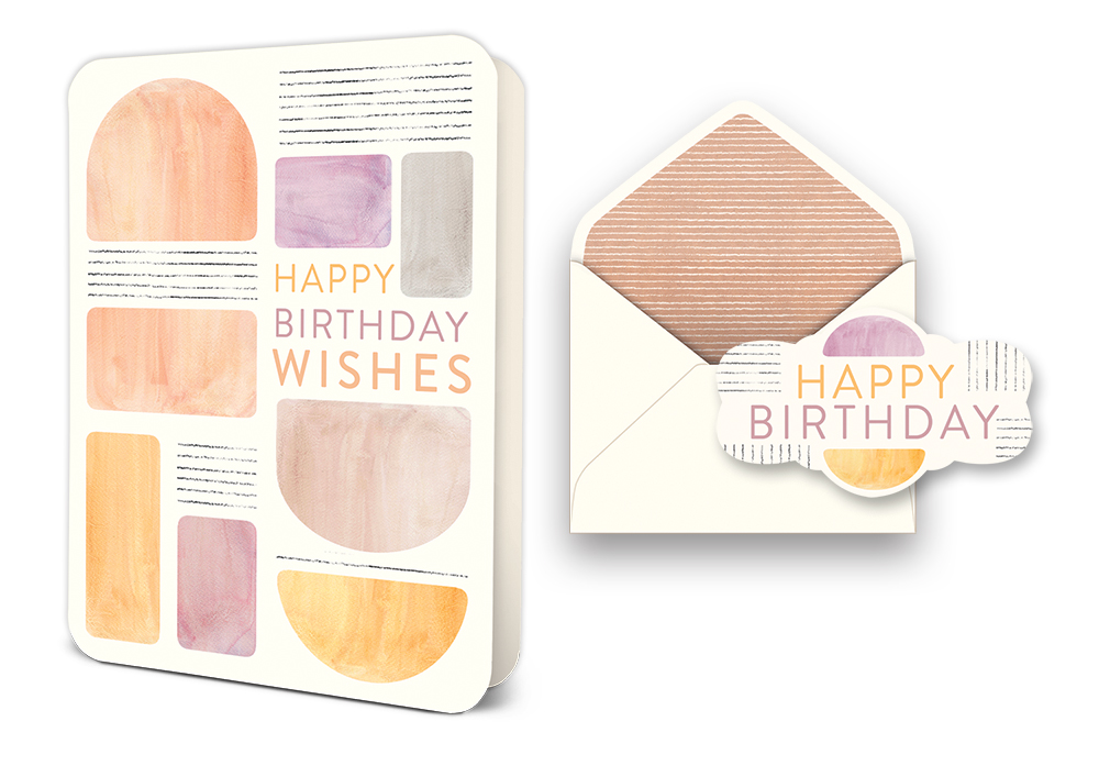 Picture of Happy Birthday Wishes Deluxe Greeting Card
