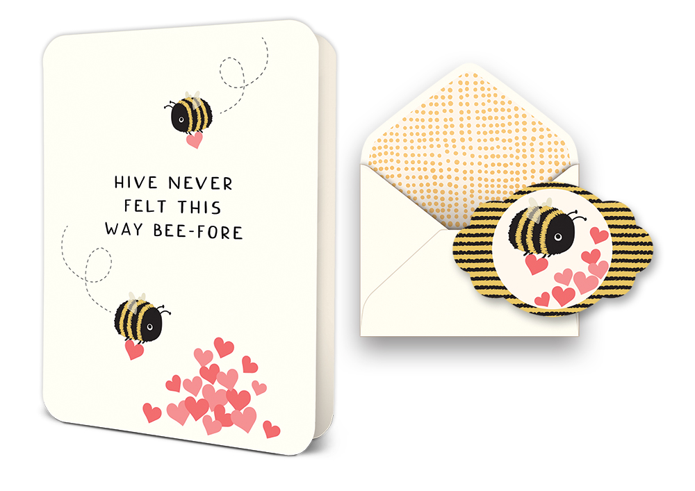 Picture of Hive Never Felt This Way Bee-Fore Deluxe Greeting