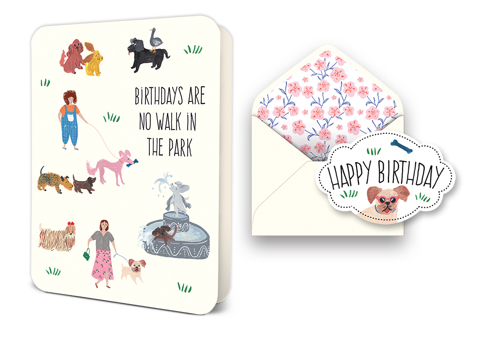 Picture of No Walk in the Park Deluxe Greeting Card