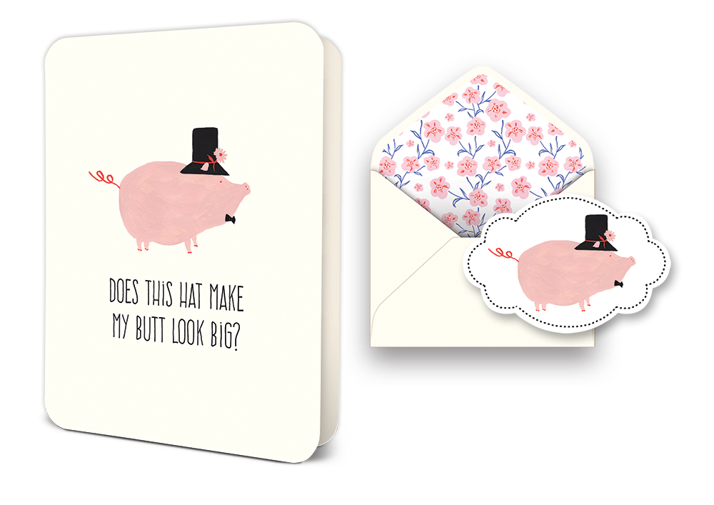 Picture of Does My Butt Look Big? Deluxe Greeting Card