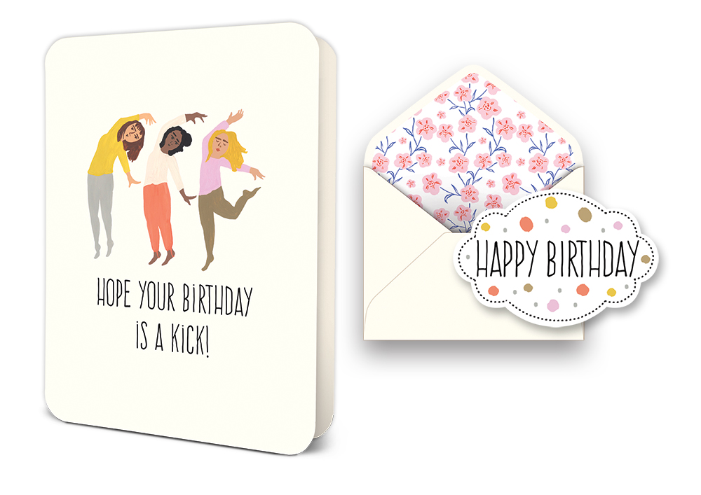 Picture of Hope Your Birthday Is a Kick! Deluxe Greeting Card