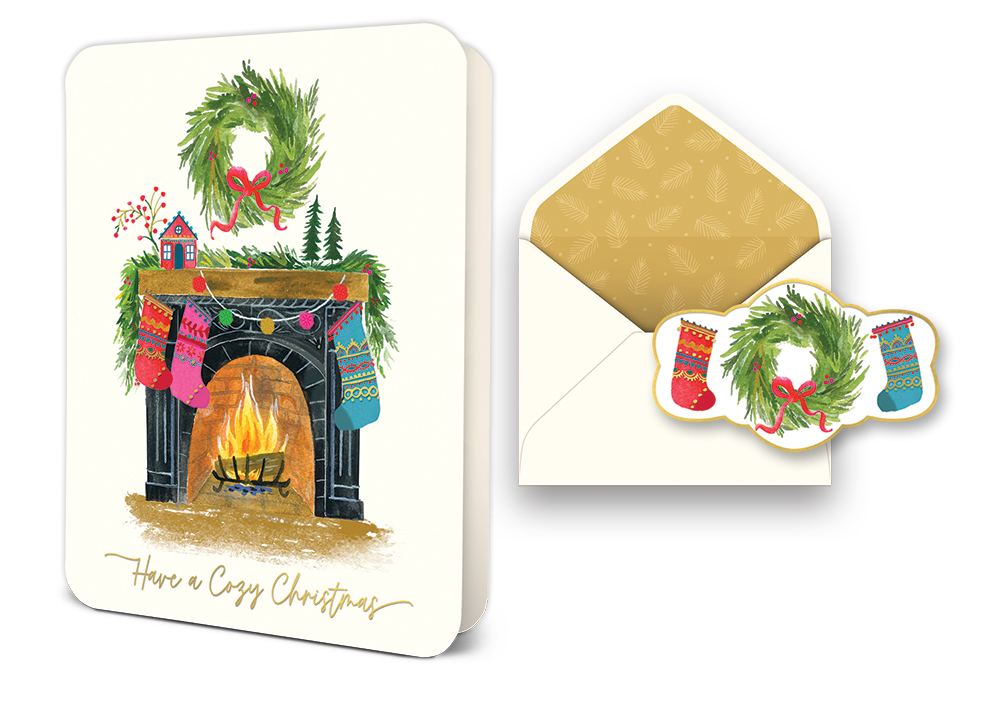 Picture of Cozy Christmas Deluxe Greeting Card