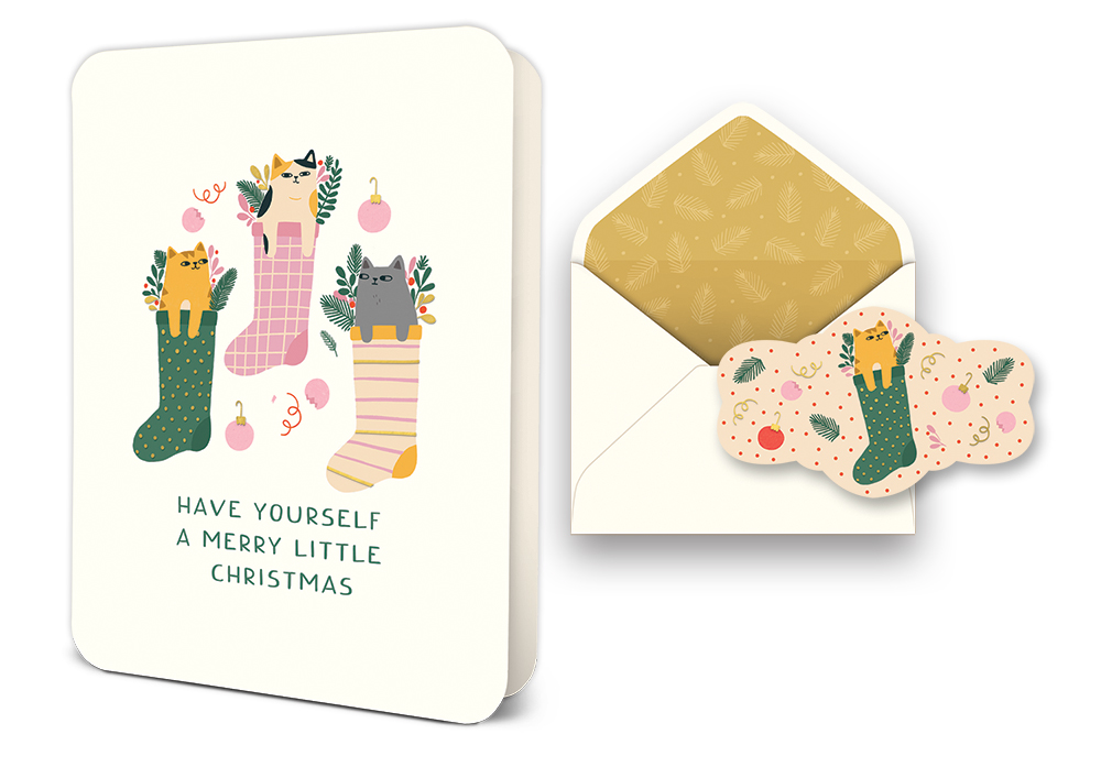 Picture of Merry Little Christmas Deluxe Greeting Card