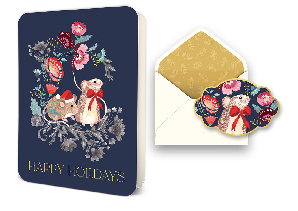 Picture of Happy Holidays Deluxe Greeting Card