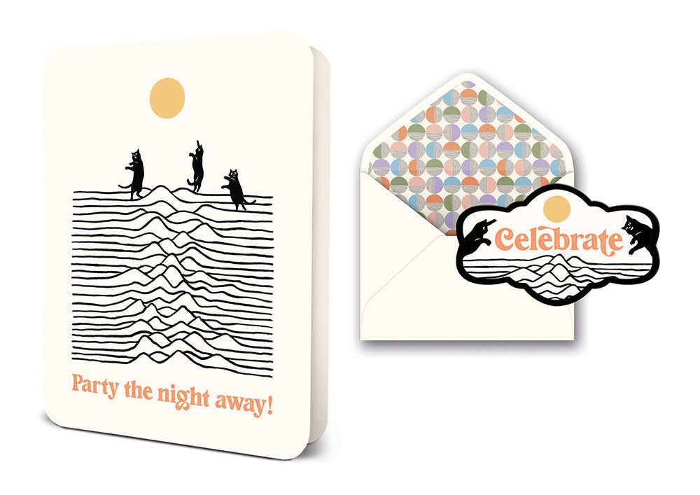Picture of Party the Night Away Deluxe Greeting Card