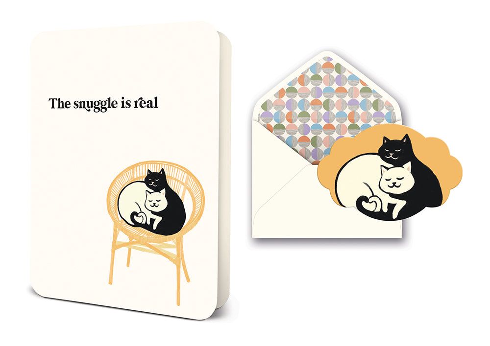 Picture of The Snuggle Is Real Deluxe Greeting Card