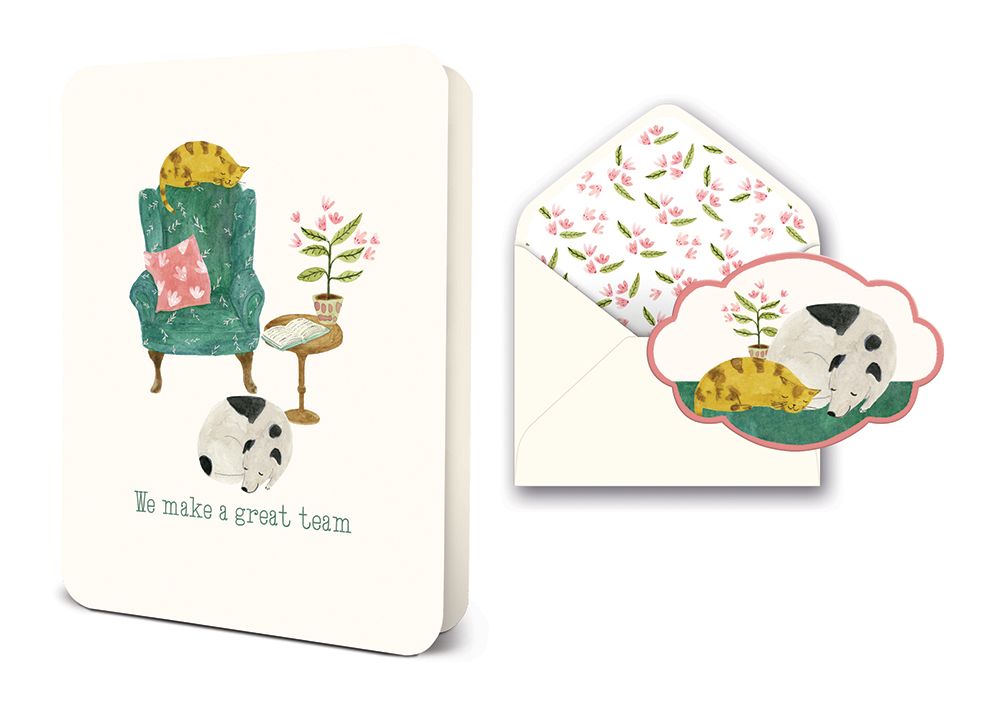 Picture of We Make a Great Team Deluxe Greeting Card
