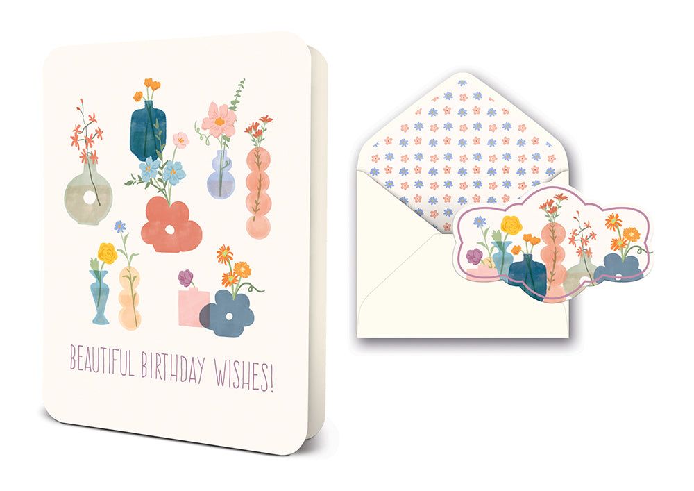 Picture of Beautiful Birthday Wishes Deluxe Greeting Card