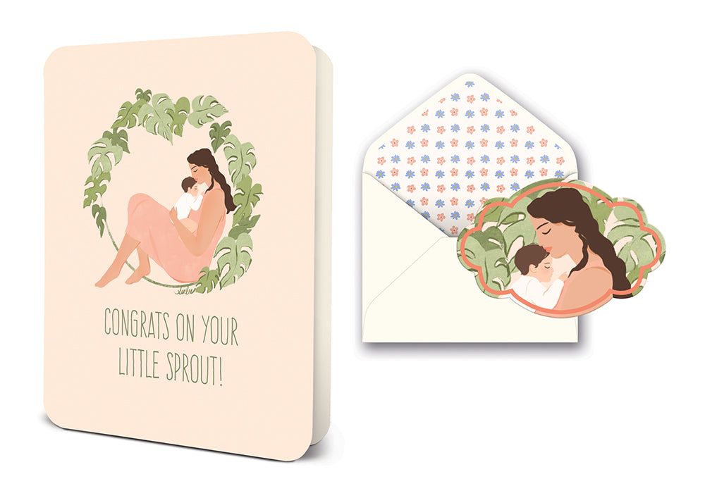 Picture of Little Sprout Deluxe Greeting Card