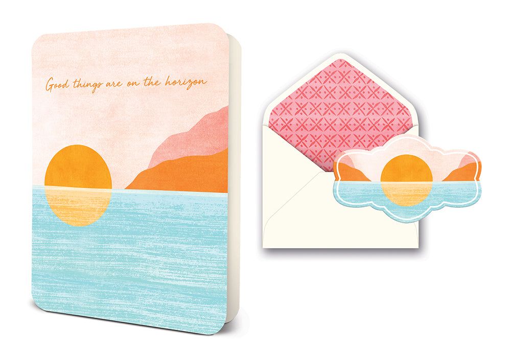 Picture of Good Things on the Horizon Deluxe Greeting Card
