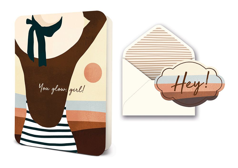 Picture of You Glow, Girl! Deluxe Greeting Card