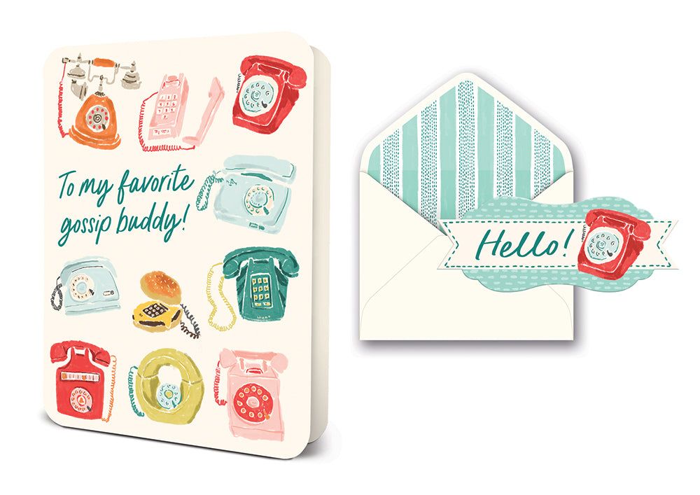 Picture of Gossip Buddy Deluxe Greeting Card