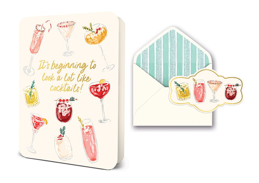 Picture of Cocktail Hour Deluxe Greeting Card