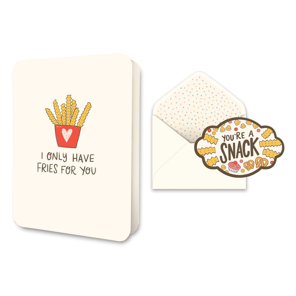 Picture of Fries for You Deluxe Greeting Card