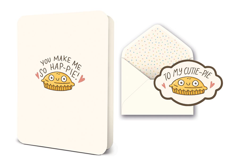 Picture of You Make Me So Hap-Pie Deluxe Greeting Card