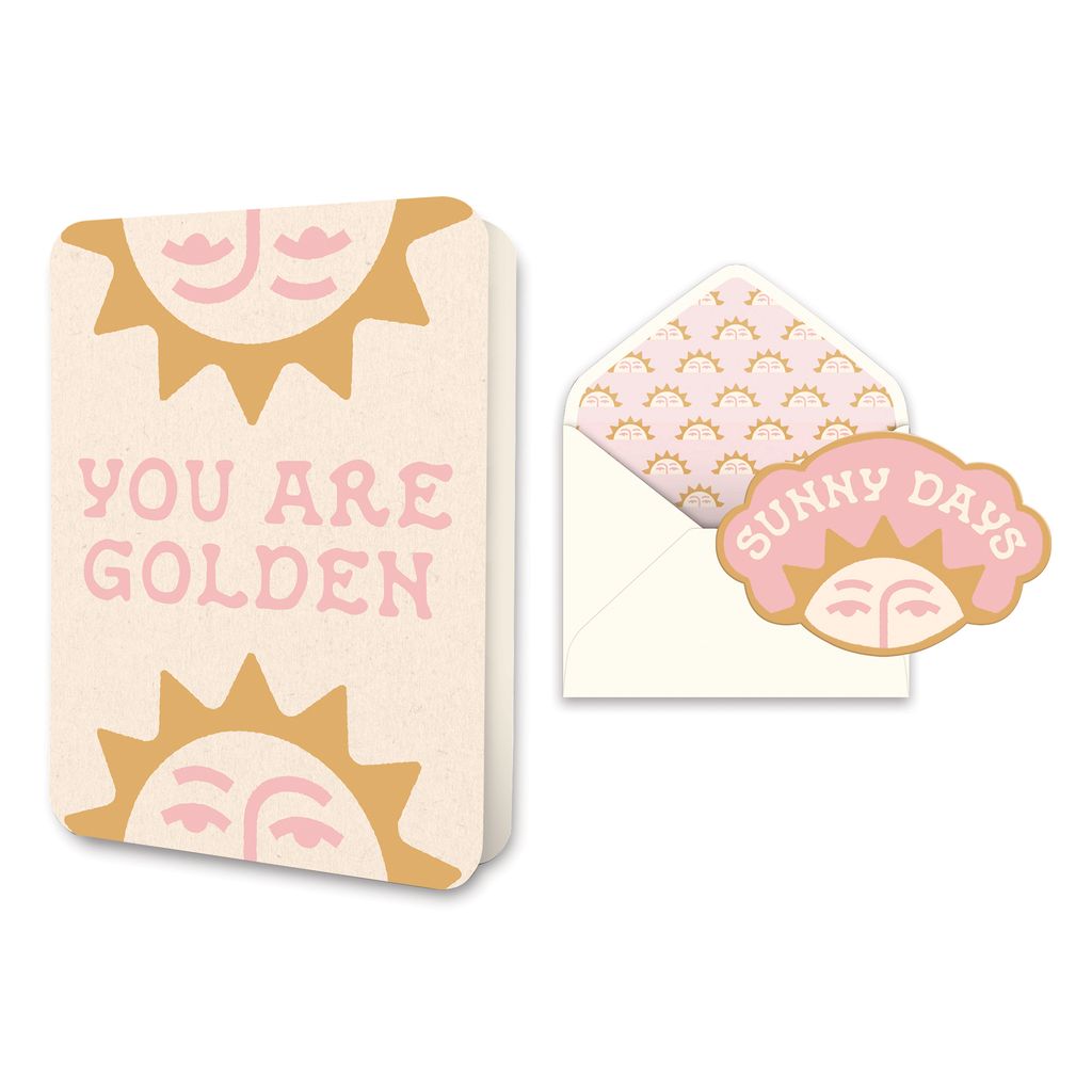 Picture of You Are Golden Deluxe Greeting Card