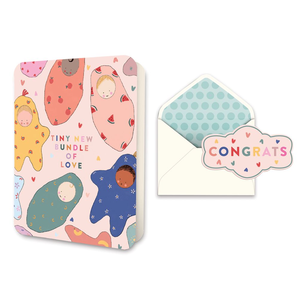 Picture of Bundle of Love Deluxe Greeting Card