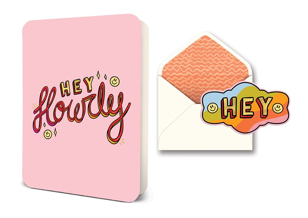 Picture of Hey Howdy Deluxe Greeting Card