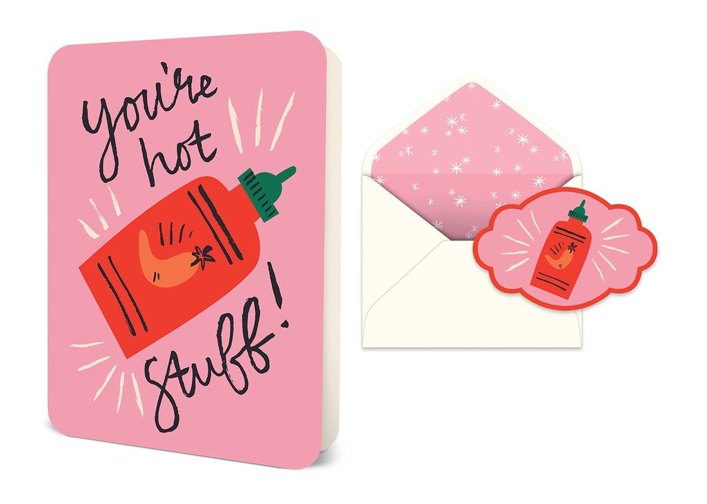 Picture of You're Hot Stuff Deluxe Greeting Card