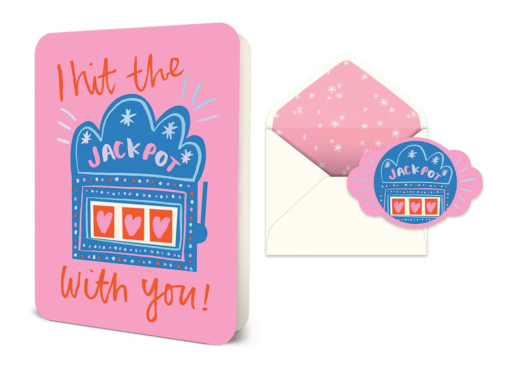Picture of I Hit the Jackpot Deluxe Greeting Card