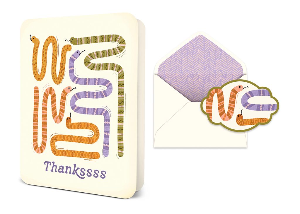 Picture of Thankssss Deluxe Greeting Card