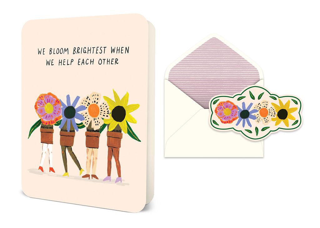 Picture of We Bloom Brightest Deluxe Greeting Card