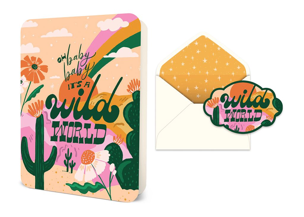 Picture of Baby, It's a Wild World Deluxe Greeting Card