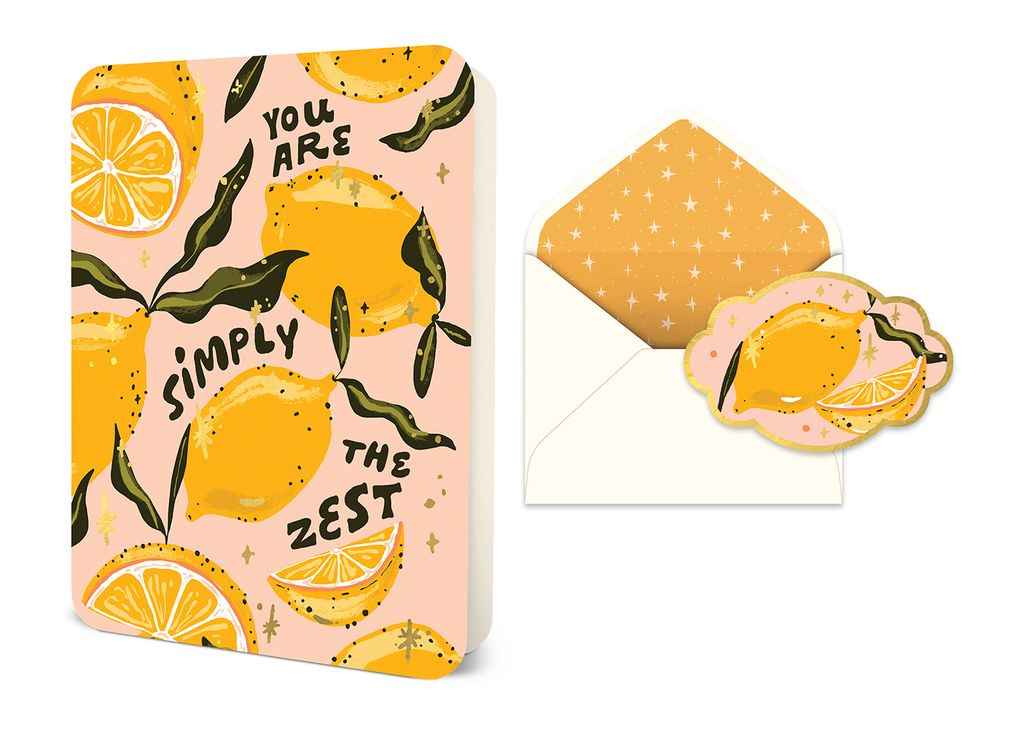 Picture of You Are Simply the Zest Deluxe Greeting Card
