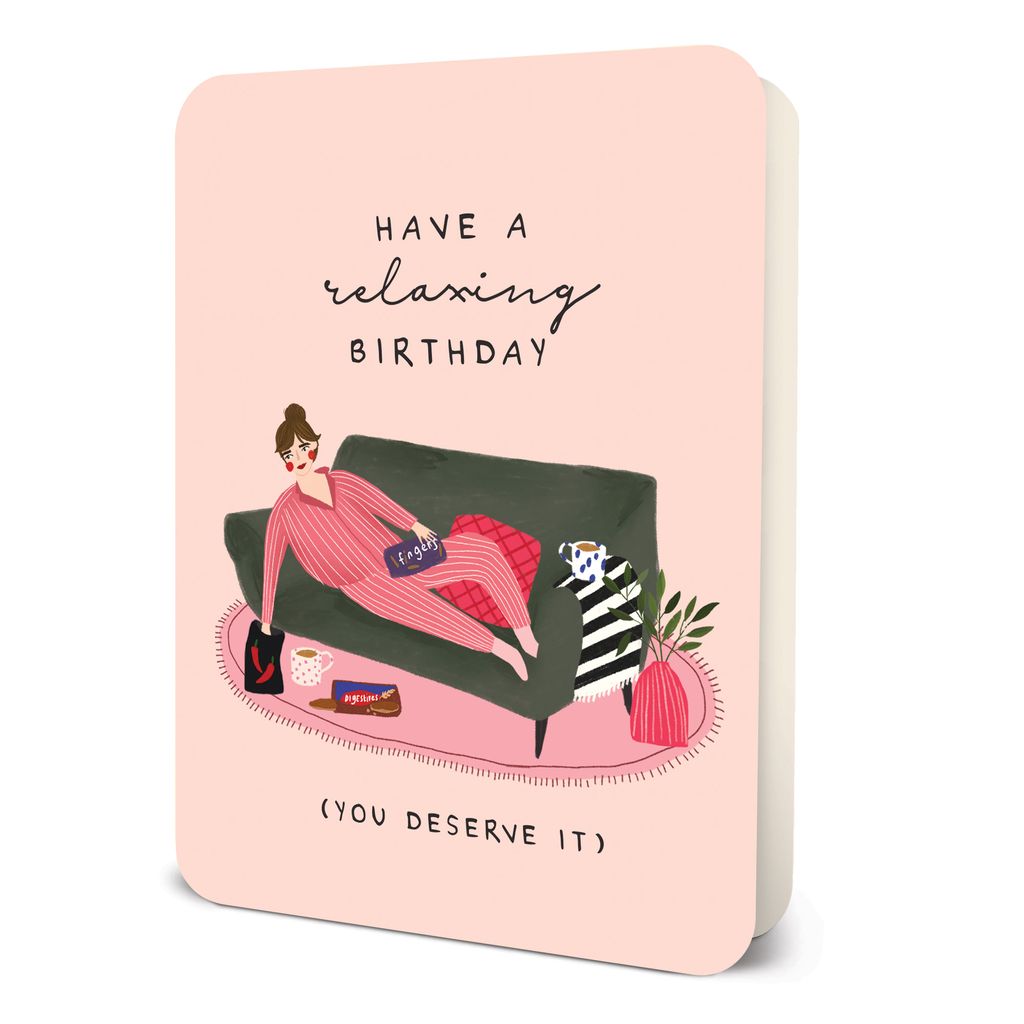 Picture of Have a Relaxing Birthday Deluxe Greeting Card