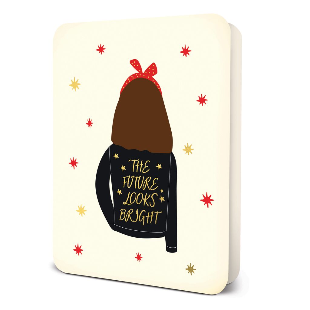 Picture of The Future Looks Bright Stars Deluxe Greeting Card