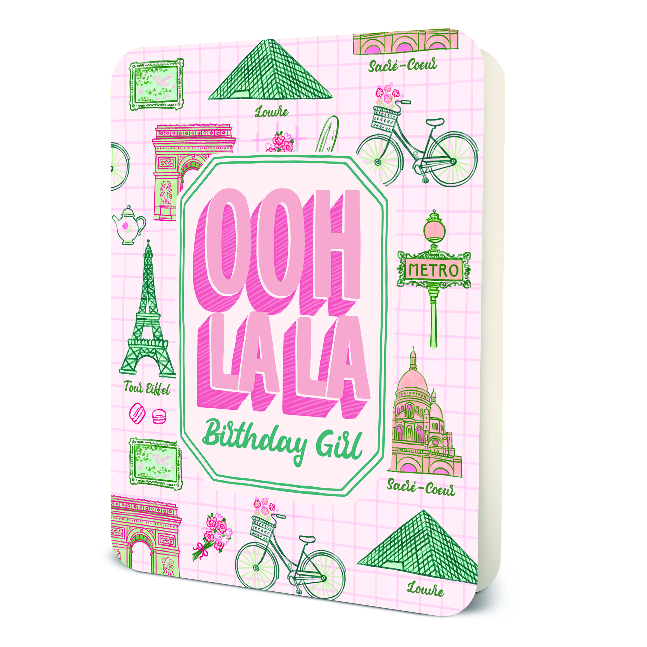 Picture of Ooh La La Birthday Girl Deluxe Greeting Card