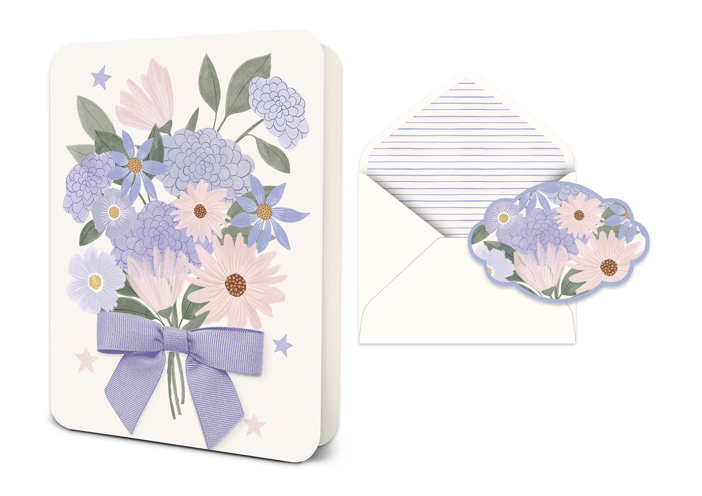 Picture of Blooms Bouquet Deluxe Greeting Card
