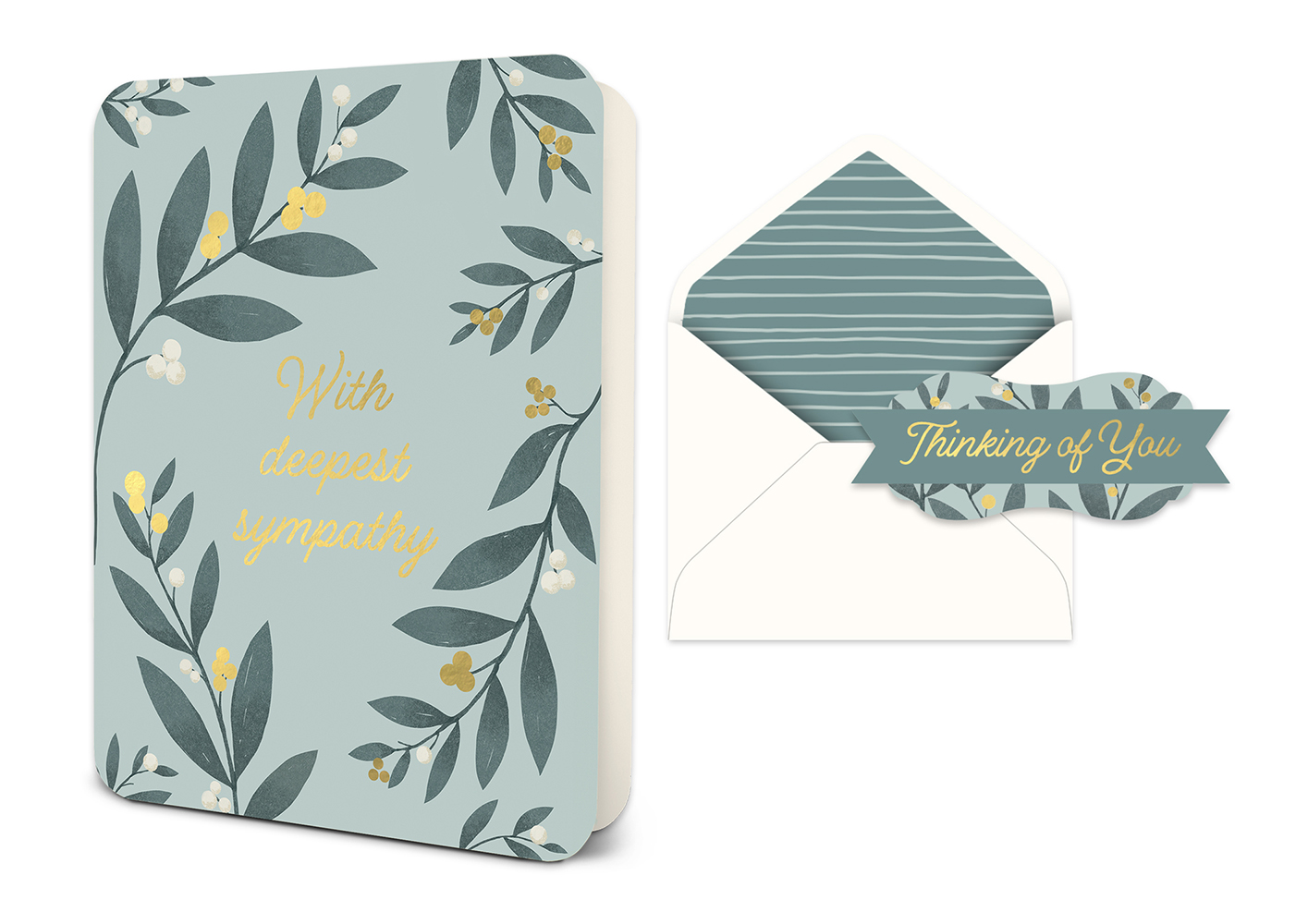 Picture of With Deepest Sympathy Deluxe Greeting Card