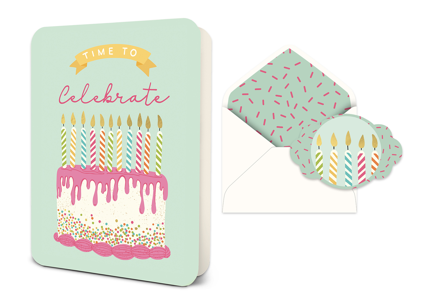 Picture of Time to Celebrate Deluxe Greeting Card