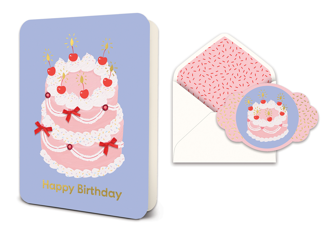 Picture of Cherries on Top Deluxe Greeting Card