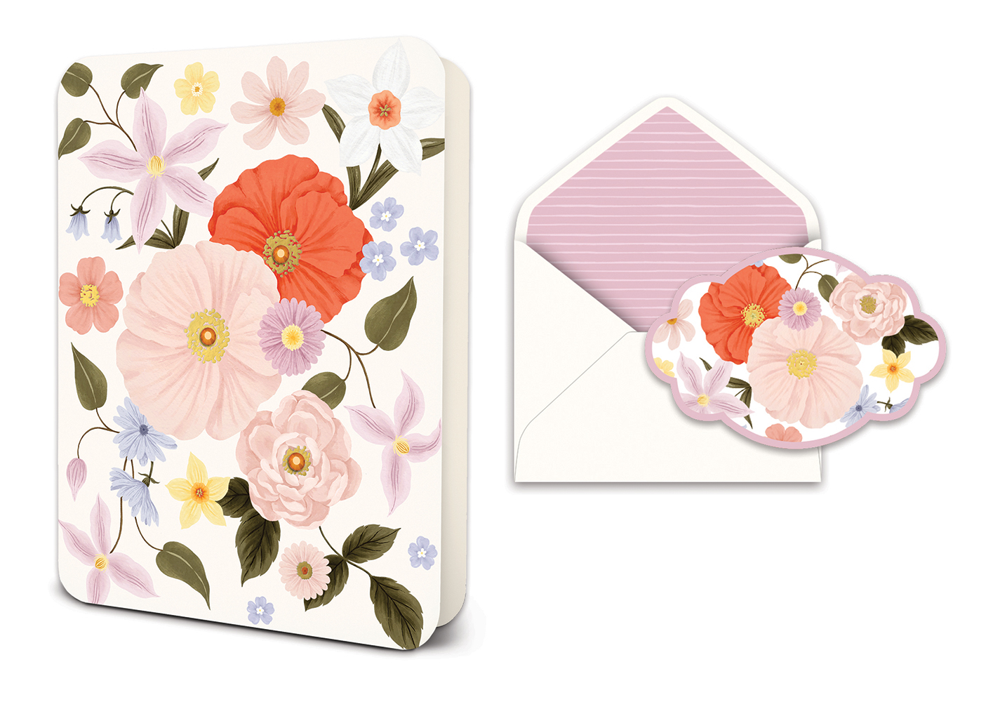 Picture of Floral Cantata Deluxe Greeting Card