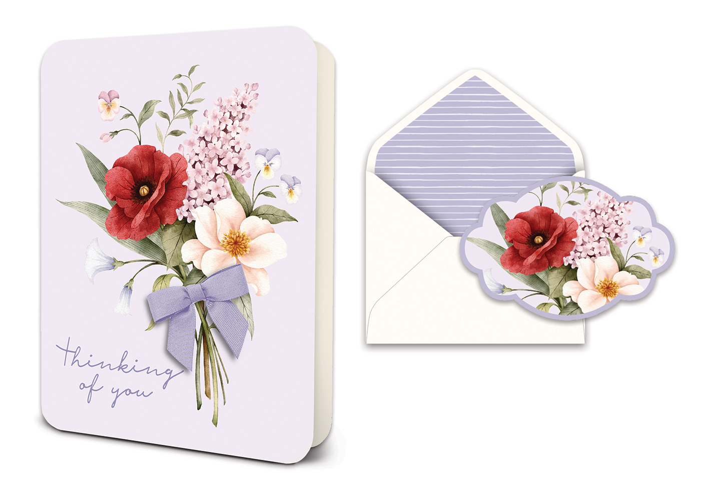 Picture of Posy Bouquet Deluxe Greeting Card