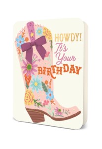 Picture of Deluxe Greeting Card It's Your Boot-Day!